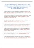 ATI PN COMPREHENSIVE ONLINE PRACTICE 2023B ACCURATE REAL EXAM QUESTIONS AND ANSWERS &vert; VERIFIED FOR GUARANTEED PASS &vert; NGN INCLUDED &vert; 2024 UPDATED