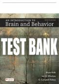 Test Bank For An Introduction to Brain and Behavior - Seventh Edition ©2023 All Chapters - 9781319452667