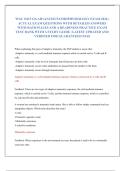 WGU D115 OA ADVANCED PATHOPHYSIOLOGYEXAM 2026 &vert; ACTUAL EXAM QUESTIONS WITH DETAILED ANSWERS WITH RATIONALES AND A READINESS PRACTICE EXAM TEST BANK WITH A STUDY GUIDE &vert; LATEST UPDATED AND VERIFIED FOR GUARANTEED PASS