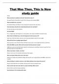 That Was Then, This Is Now  study guide with questions and answers 