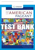 Test Bank For The American Pageant - 17th - 2020 All Chapters - 9780357939376