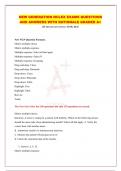 NEW GENERATION NCLEX EXAMS QUESTIONS AND ANSWERS WITH RATIONALE GRADED A&plus;