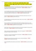 ACLS version A Test Exam with Questions and Answers Latest BRAND NEW EXAM LATEST 2024 Graded A&plus;