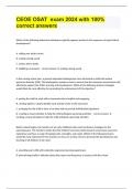 CEOE OSAT  exam 2024 with 100&percnt; correct answers