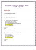 Conceptual Physics 12th Edition Hewitt Test Bank Chapters 1 -36