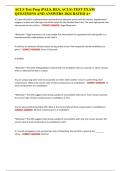 ACLS Test Prep &lpar;PALS&comma; BLS&comma; ACLS&rpar; TEST EXAM QUESTIONS AND ANSWERS 2024 RATED A&plus;