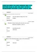 LEMOYNE-OWEN COLLEGE NURSING MISC 6512 MIDTERM EXAM &lpar;Q AND ANS&rpar; BEST RATED A&plus; GUARANTEED SUCCESS LATEST UPDATE &sol;2024&period;
