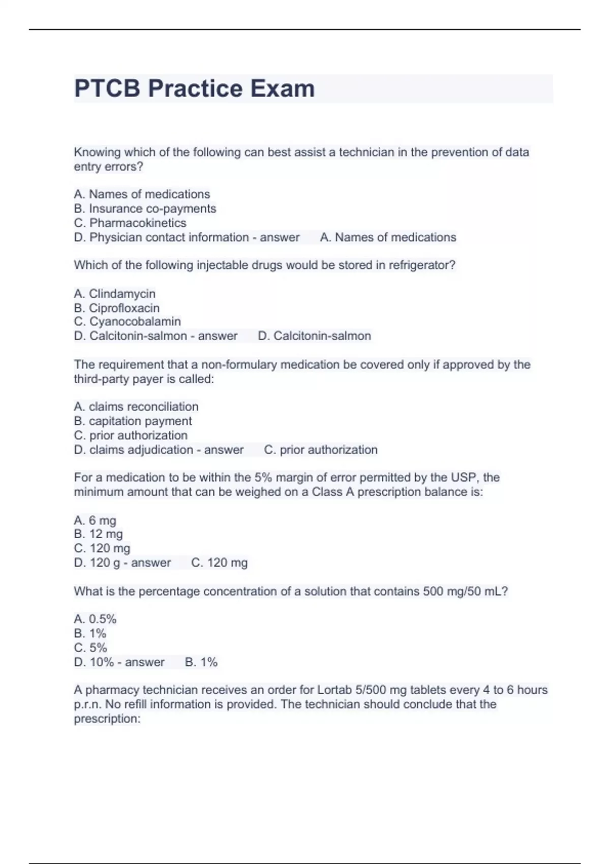 thumbnail image 2 of PTCB Exam Practice Questions Book - Tests & Review For Pharmacy Technician Exam 2 of 6