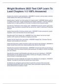 Wright Brothers 2023 Test CAP Learn To Lead Chapters 1-3 100&percnt; Answered