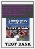  NANCY CAROLINE’S EMERGENCY CARE IN THE STREETS 9TH EDITION BY NANCY L. CAROLINE ISBN