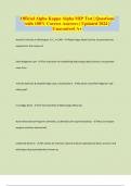 Official Alpha Kappa Alpha MIP Test &vert; Questions with 100&percnt; Correct Answers &vert; Updated 2024 &vert; Guaranteed A&plus;