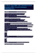 1k Mock Test NMC CBT Questions And Answers With Correct Answers &lpar;GRADED A&plus;&rpar;&period;