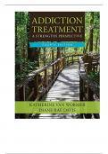 Test Bank for Addiction Treatment, 4th Edition by Katherine Van Wormer, Diane Rae Davis