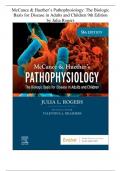 TEST BANK  McCance & Huether’s Pathophysiology: The Biologic Basis for Disease in Adults and Children (9TH) by Julia Rogers