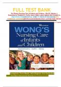FULL TEST BANK For Wong’s Nursing Care of Infants and Children, 12th BY: Marilyn J. Hockenberry, Elizabeth A. Duffy, Karen Gibbs Latest Update 2024 Graded A+