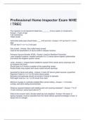Professional Home Inspector Exam NHIE - TREC