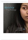 Instructor Manual For Essentials of Abnormal Psychology, 8th Edition By Mark Durand, David Barlow, Stefan Hofmann
