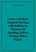 Lewis's MedicalSurgical Nursing, 12th Edition by Mariann M. Harding, Jeffrey Kwong, Debra Hagler