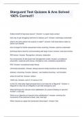 Starguard Test Quizzes & Ans Solved 100&percnt; Correct&excl;&excl;