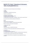 NACE CP 2 Quiz 1 Questions & Answers 100&percnt; Verified&lpar;RATED A&plus;&rpar;