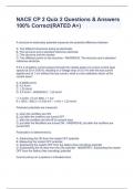 NACE CP 2 Quiz 2 Questions & Answers 100&percnt; Correct&lpar;RATED A&plus;&rpar;