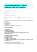 Pathophysiology Exam 1 Review Questions 2024&lpar; 100&percnt; Verified&rpar;