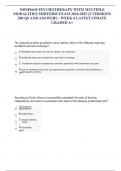 NRNP6645 PSYCHOTHERAPY WITH MULTIPLE  MODALITIES MIDTERM EXAM 2024-2025 &vert;2 VERSIONS  200 QS AND ANSWERS - WEEK 6 LATEST UPDATE  GRADED A&plus;