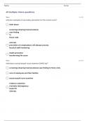 NR-442: | NR 442 COMMUNITY HEALTH NURSING WEEK 5 QUESTIONS WITH 100% CORRECT ANSWERS