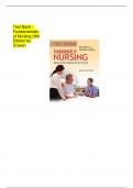 Test Bank - Fundamentals of Nursing 9TH Edition By Craven – Complete All Chapters 
