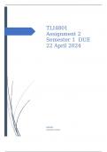 TLI4801 Assignment 2 Semester 1 DUE 22 April 2024.