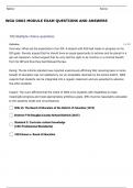 WGU D002 MODULE EXAM QUESTIONS AND ANSWERS