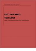 WALDEN UNIVERSITY PSYC 3003 WEEK 1 TEST EXAM Exam Elaborations Questions and Answers Latest Verified Review 2024 Practice Questions and Answers for Exam Preparation, 100% Correct with Explanations, Highly Recommended, Download to Score A+
