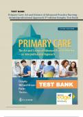 TEST BANK FOR PRIMARY CARE: ART AND SCIENCE OF ADVANCED PRACTICE NURSING -  5TH EDITION