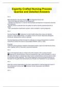 Expertly Crafted Nursing Process Queries and Detailed Answers