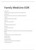 UPDATED 2024 Family Medicine EOR