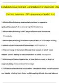 Echelon Stroke post test Comprehensive Questions and Answers 100% Accuracy (Graded A+)
