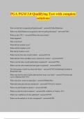 PGA PGM 3&period;0 Qualifying Test with complete solutions