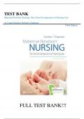 Test Bank For Maternal-Newborn Nursing: The Critical Components of Nursing Care, 3rd Edition, Roberta Durham, Linda Chapman||ISBN NO:10,0803666543||ISBN NO:13,978-0803666542||All Chapters||Complete Guide A+