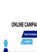 Online merken bouwen- Online campagneplan- Cijfer 9,5!