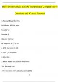 Basic Dysrhythmias & EKG Interpretation Comprehensive Question and Answer Session with a Perfect 100&percnt; Accuracy&comma; 2024