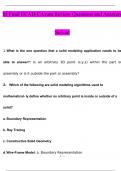 CAD&sol;CAM Final Exam Review Exam Questions and Answers &lpar;Graded A&rpar;