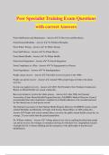 Peer Specialist Training Exam Questions with correct Answers