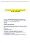   Primerica - Exam test Questions with correct solutions&period;