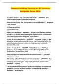 General Building Contractor &lpar;B&rpar; License Complete Exam 2024