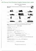 ASL Trueway Unit 4 Worksheet Complete Solution Latest update