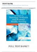 Test Bank For Foundations of Maternal-Newborn and Women's Health Nursing 8th Edition by Sharon Smith Murray, Emily Slone McKinney, Karen Holub||ISBN NO:10,0323827381||ISBN NO:13,978-0323827386||All Chapters||Complete Guide A+
