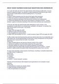 4NOX1 BASIC NURSING EXAM QUIZ QUESTIONS AND ANSWERS &num;2&period;