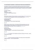 104 ADVANCED NURSING 2 EXAM QUESTIONS AND ANSWERS &num;4