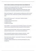 4NOX1 BASIC NURSING EXAM QUESTIONS AND ANSWERS &num;9&period;