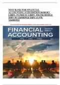 TEST BANK FOR FINANCIAL ACCOUNTING 11TH EDITION ROBERT LIBBY, PATRICIA LIBBY, FRANK HODGE ISBN-10; 1265083924/ ISBN-13; 9781265083922 